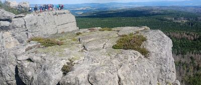 Szczeliniec Wielki, tarasy południowe