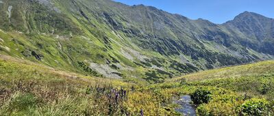 Gáborov zadok ↔ Siwy Zwornik [Grań Bystrej z podejścia na Siwy Zwornik]
