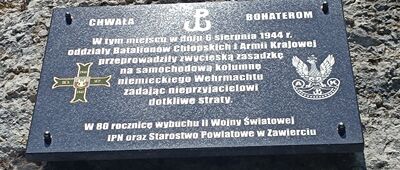 Droga 729 ↔ Rezerwat Góra Zborów, początek szlaku czarnego