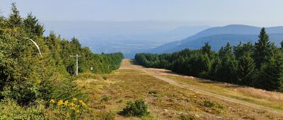Radhošť, hřeben ↔ Radegast, pomnik