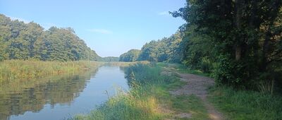 Gać, most na rzece Łebie ↔ Gać, pomost widokowy