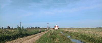 Przepompownia Gardno VI ↔ Rowy, ul. Łąkowa, granica parku narodowego
