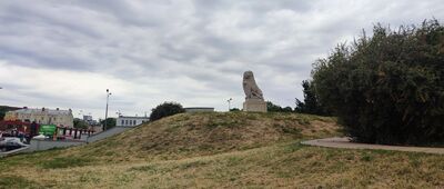 Lublin, Plac Zamkowy [pomnik Lwa Lwowskiego]