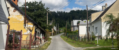 Zlaté Hory, Kostelní ↔ Rozejście szlaków [Rożmital]