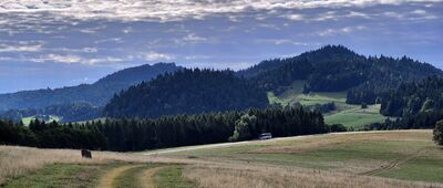 Czorsztyn, pawilon wejściowy do PPN ↔ Przełęcz Osice [Pieniny spod Majerza]