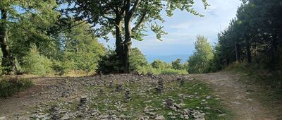 Smocza Jama, odejście szlaku ↔ Czupel