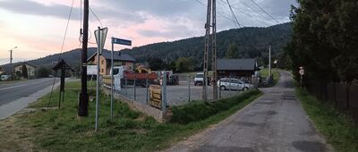 Wilkowice, skrzyżowanie