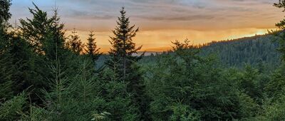 Bukowina Waksmundzka ↔ Wisielakówka [Gorce - zachód słońca z Polany Solnisko]