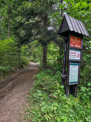 Czerwony szlak przy Izbiskach