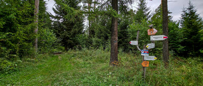 Przełęcz Przesła [Skrzyżowanie szlaków na Przełęczy Przesła]