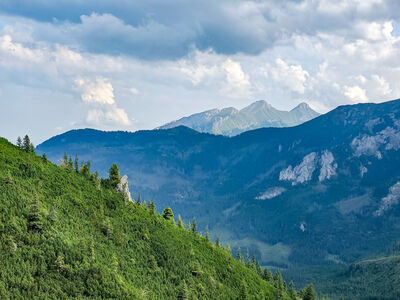 Tatry Bielskie z niebieskiego szlaku przez Świstówkę