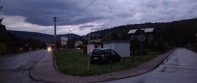 Międzybrodzie Bialskie, skrzyżowanie