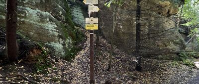 Kamenná brána, vyhlídka odbočka