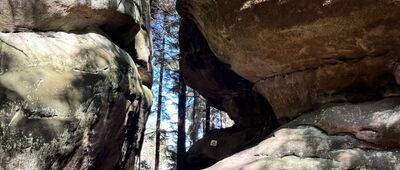 Kamenná brána, vyhlídka odbočka ↔ Kamenná brána