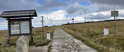 Jantárová cesta, granica