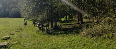 Żydowskie, cmentarz łemkowski ↔ Rozejście szlaków [Żydowskie]