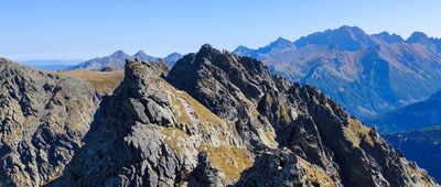 Skrajny Granat, odejście szlaku żółtego