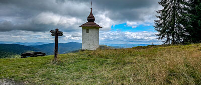 Polana Jaworzyna Kamienicka [Bulandowa Kapliczka na Polanie Jaworzyna Kamienicka]