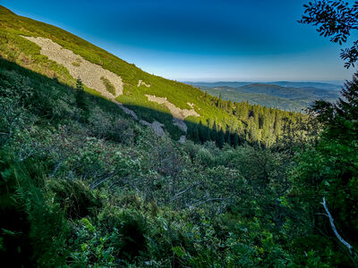 Perć Akademików na wysokości ok. 1400 m n.p.m.
