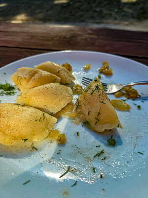 Zasłużone pierożki w Schronisku PTTK Markowe Szczawiny