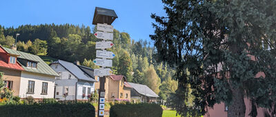 Jablonec Nad Jizerou, rozejście szlaków ↔ Jablonec Nad Jizerou