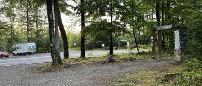 Przełęcz Jaworowa, parking