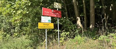 Batorów, granica parku narodowego