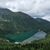 Widok na Morskie Oko znad Czarnego Stawu pod Rysami. Tatry.