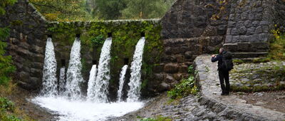 Szlak na Nosal, kasa [Zapora pod Nosalem, potok Bystra]