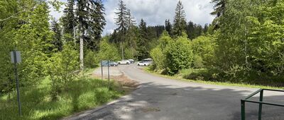 Skrzyżowanie przy Przełęczy Szarcula