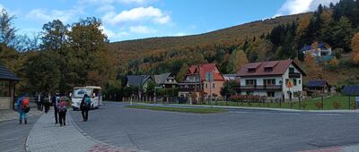 Zawoja, Policzne, granica Parku ↔ Zawoja, Policzne