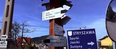 Zawoja, Przysłop, skrzyżowanie