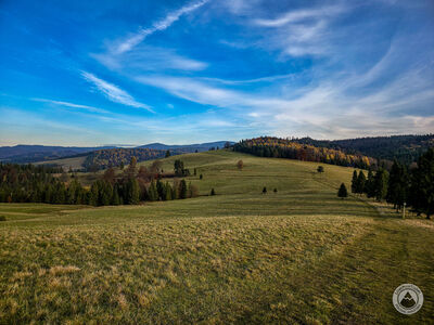 Widok na Radziejową znad Przełęczy Rozdziela