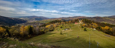 Pod Šafranovkou ↔ Szafranówka [Widok spod Szafranówki]