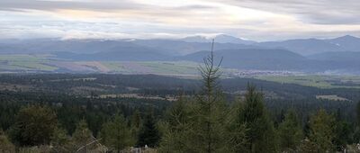 Bývalá Važecká chata ↔ Rozejście szlaków [Widok na Tary Niskie]