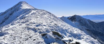 Rozejście szlaków ↔ Błyszcz [Widok na Bystrą z Błyszcza]