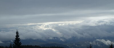 Hájovna Na Rovinách ↔ Babia Góra (Diablak) [Widok w stronę Tatr Wysokich]