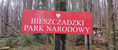 Muczne, granica parku narodowego