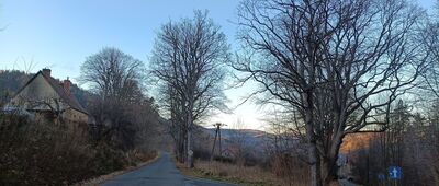 Glinica, wiadukt ↔ Jedlina Zdrój, rozdroże przy stacji