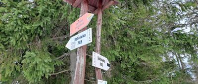 Hala Rycerzowa, odejście szlaku czarnego