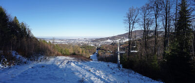 Zřícenina hradu Edelštejn ↔ Zlaté Hory, Bohema