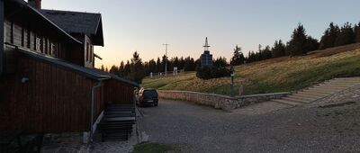 Rozejście przy Schronisku Na Śnieżniku