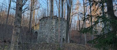 Skrzyżowanie przy dawnych piecach wapienniczych ↔ Wapienniki [Dawne piece wapienne]