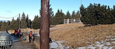 Rozejście przy Schronisku Na Śnieżniku