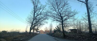 Sieroszów, skrzyżowanie