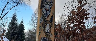 Wilkowice Górne ↔ Smocza Jama, odejście szlaku