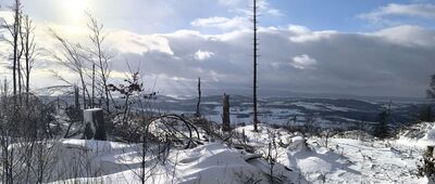 Pod Malinową, początek szlaku zielonego [Malinowa]
