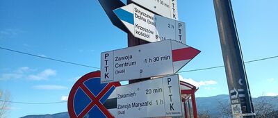 Zawoja, Przysłop, skrzyżowanie