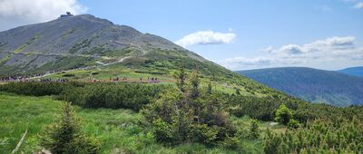 Luční Bouda, skrzyżowanie ↔ Obří sedlo