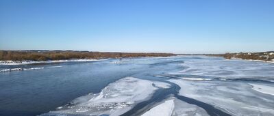 Piotrowice ↔ Annopol, rynek [Wisła w okowach lodu]